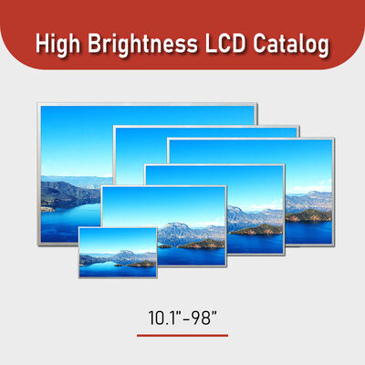 10.1-98" Rozmiar panelu Wysoka jasność Ekran LCD z jasnością 700-5000 typ.