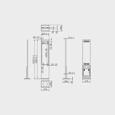 43.9 Inch Bar Type TFT Display Advertising Machine Vertical Screen Wewnętrzne i zewnętrzne zastosowanie