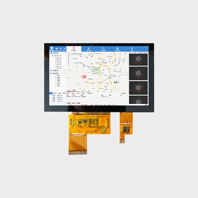 5.0 cala Średni i mały wyświetlacz LCD 800×480 RGB 500 Nits Wyświetlacz z panelem dotykowym